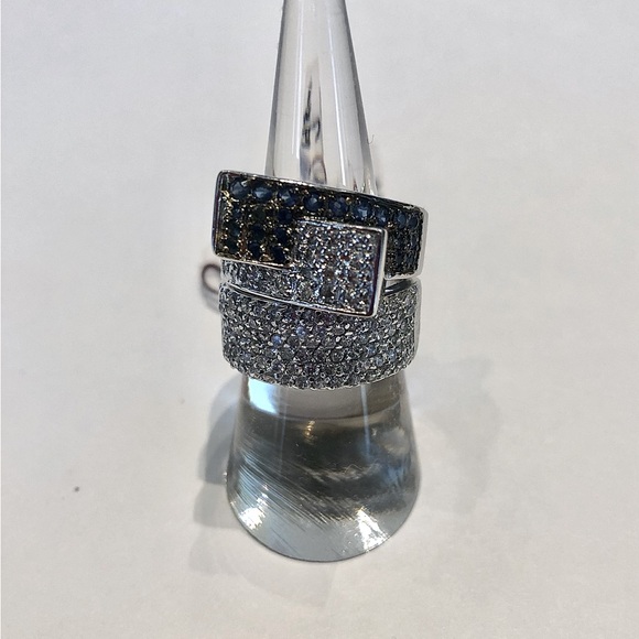 Pave Rings - 2 Ring Set - Picture 4 of 7